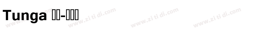 Tunga 常规字体转换